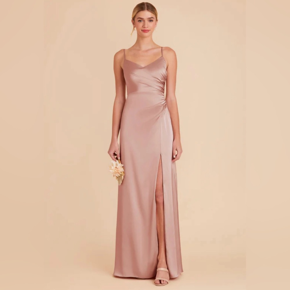 NWT English Rose Matte Satin Bridesmaid Dress by Birdie Grey, Size Large